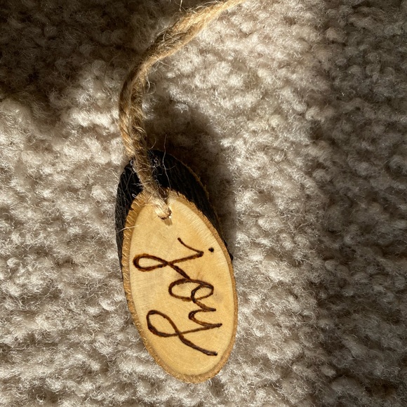 Wood Burned Ornament - Picture 1 of 4